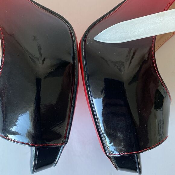 Christian Louboutin New Very Prive Red and Black Heels with Stiletto Design NWOB - Picture 15 of 16